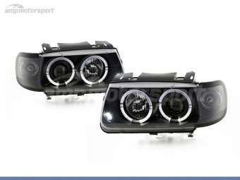 FAROS DELANTEROS OJOS DE ANGEL CCFL PARA VOLKSWAGEN POLO 6N