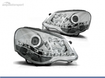 FAROS DELANTEROS LUZ DIURNA LED PARA VOLKSWAGEN POLO 9N3