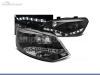 FAROIS DIANTEIROS LUZ DIURNA LED REAL DRL PARA VOLKSWAGEN POLO 6R