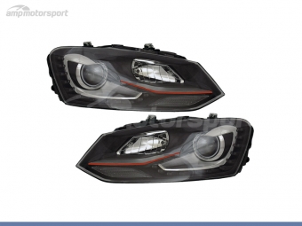 FAROS DELANTEROS LOOK GTI PARA VOLKSWAGEN POLO 6R