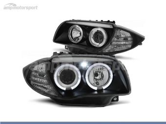 FAROS DELANTEROS OJOS DE ANGEL PARA BMW SERIE 1 E81 / E87 / E82 / E88