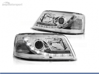 FAROIS DIANTEIROS LUZ DIURNA LED PARA VOLKSWAGEN T5