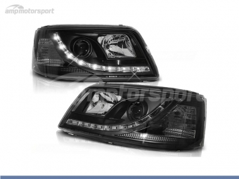 FAROIS DIANTEIROS LUZ DIURNA LED REAL DRL PARA VOLKSWAGEN T5