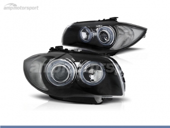 FAROS DELANTEROS OJOS DE ANGEL PARA BMW SERIE 1 E81 / E87 / E82 / E88