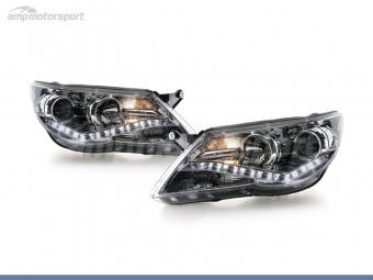 FAROS DELANTEROS LUZ DIURNA LED REAL DRL PARA VOLKSWAGEN TIGUAN