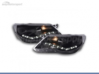 FAROS DELANTEROS LUZ DIURNA LED REAL DRL PARA VOLKSWAGEN TIGUAN