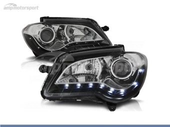 FAROIS DIANTEIROS LUZ DIURNA LED PARA VOLKSWAGEN TOURAN