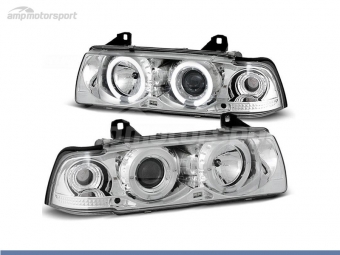 FAROIS DIANTEIROS ANGEL EYE PARA BMW SERIE 3 E36 / BERLINA / TOURING / COMPACT