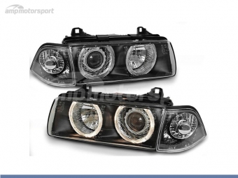 FAROS DELANTEROS OJOS DE ANGEL PARA BMW SERIE 3 E36 / COUPE / CABRIO