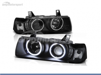 FAROIS DIANTEIROS ANGEL EYE CCFL PARA BMW SERIE 3 E36 / COUPE / CABRIO