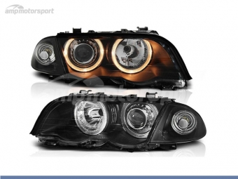 FAROIS DIANTEIROS ANGEL EYE PARA BMW SERIE 3 E46 / BERLINA / TOURING