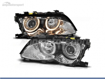 FAROS DELANTEROS OJOS DE ANGEL PARA BMW SERIE 3 E46 / BERLINA / TOURING