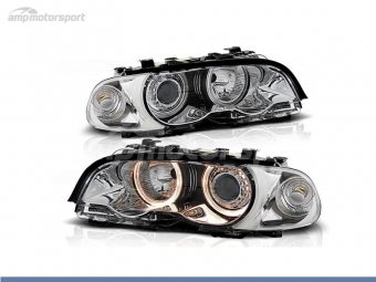 FAROS DELANTEROS OJOS DE ANGEL PARA BMW SERIE 3 E46 / COUPE / CABRIO