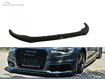 SPOILER LIP DIANTEIRO DESCONTINUADO AUDI S6 / A6 C7 PRETO BRILHANTE