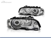 FAROIS DIANTEIROS ANGEL EYE CCFL PARA BMW SERIE 3 E46 / COUPE / CABRIO