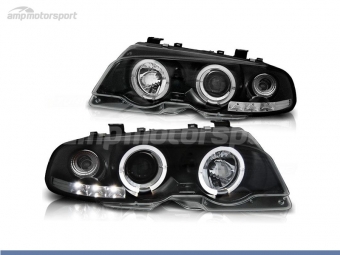 FAROS DELANTEROS OJOS DE ANGEL PARA BMW SERIE 3 E46 / COUPE / CABRIO