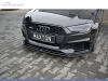 SPOILER LIP DIANTEIRO DESCONTINUADO AUDI RS3 8V SPORTBACK PRETO FOSCO