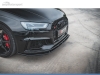SPOILER LIP DIANTEIRO DESCONTINUADO AUDI RS3 8V SPORTBACK PRETO FOSCO