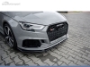 SPOILER LIP DIANTEIRO DESCONTINUADO AUDI RS3 8V SEDAN LOOK CARBONO