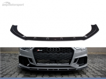 SPOILER LIP DIANTEIRO DESCONTINUADO AUDI RS3 8V SEDAN PRETO FOSCO