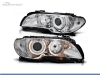 FAROS DELANTEROS OJOS DE ANGEL PARA BMW SERIE 3 E46 / COUPE / CABRIO