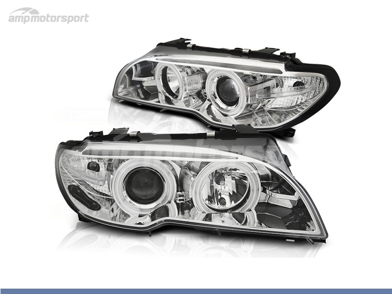 FAROS DELANTEROS OJOS DE ANGEL PARA BMW SERIE 3 E46 / COUPE / CABRIO - AMP  Motorsport