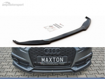 SPOILER LIP DIANTEIRO DESCONTINUADO AUDI S6 / A6 C7 PRETO BRILHANTE