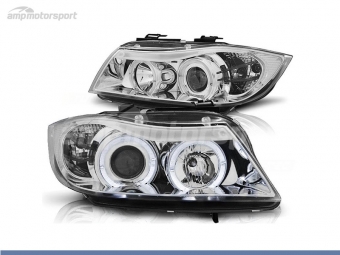 FAROIS DIANTEIROS ANGEL EYE PARA BMW SERIE 3 E90 / E91 / BERLINA / TOURING