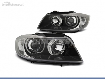 FAROS DELANTEROS OJOS DE ANGEL LED PARA BMW SERIE 3 E90 / E91 / BERLINA / TOURING