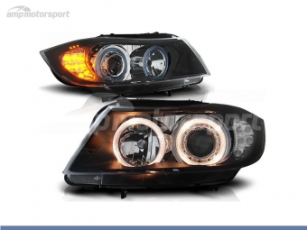 FAROS DELANTEROS OJOS DE ANGEL PARA BMW SERIE 3 E90 / E91 / BERLINA / TOURING