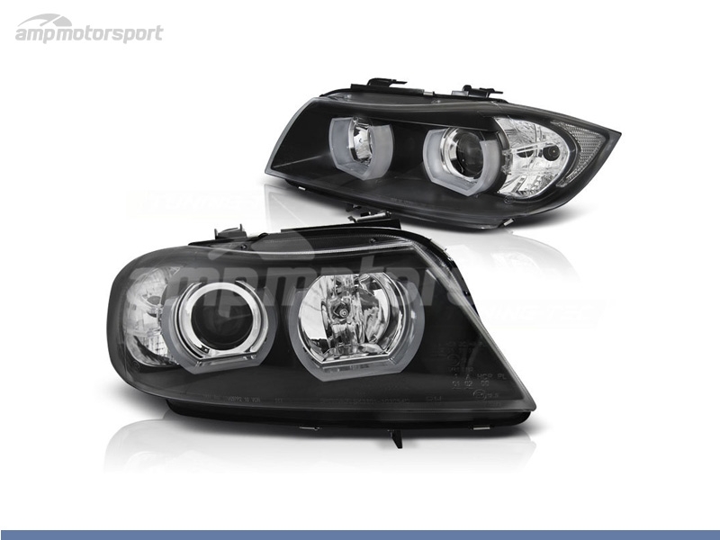 Inseguro Leyes y regulaciones Acostumbrar FAROS DELANTEROS OJOS DE ANGEL LED 3D PARA BMW SERIE 3 E90 / E91 / BERLINA  / TOURING - AMP Motorsport