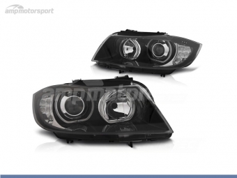 FAROIS DIANTEIROS ANGEL EYE LED PARA BMW SERIE 3 E90 / E91 / BERLINA / TOURING