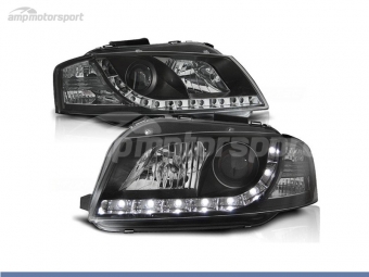 FAROIS DIANTEIROS LUZ DIURNA LED PARA AUDI A3 8P / 8PA