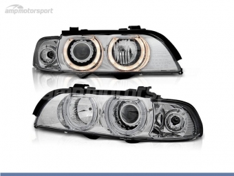 FAROS DELANTEROS OJOS DE ANGEL PARA BMW SERIE 5 E39 / BERLINA / TOURING