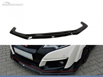 SPOILER LIP DIANTEIRO DESCONTINUADO HONDA CIVIC MK9 TYPE R PRETO FOSCO
