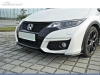 SPOILER LIP DIANTEIRO DESCONTINUADO HONDA CIVIC MK9 PRETO FOSCO