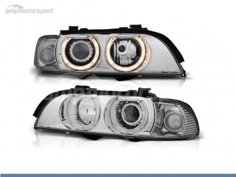 FAROS DELANTEROS OJOS DE ANGEL PARA BMW SERIE 5 E39 / BERLINA / TOURING