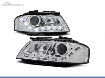 FAROIS DIANTEIROS LUZ DIURNA LED PARA AUDI A3 8P / 8PA