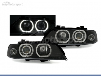 FAROS DELANTEROS OJOS DE ANGEL LED XENON PARA BMW SERIE 5 E39 / BERLINA / TOURING