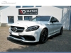 SPOILER LIP DIANTEIRO DESCONTINUADO MERCEDES C C205 63 AMG COUPE PRETO FOSCO