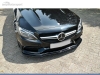 SPOILER LIP DIANTEIRO DESCONTINUADO MERCEDES C S205 63 AMG ESTATE PRETO BRILHANTE