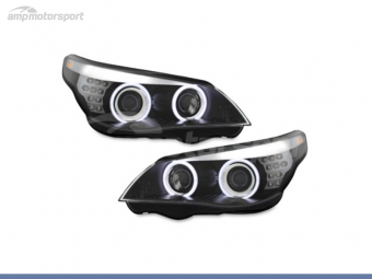 FAROS DELANTEROS OJOS DE ANGEL CCFL PARA BMW SERIE 5 E60 / E61 / BERLINA / TOURING