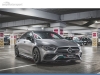 SPOILER LIP DIANTEIRO DESCONTINUADO MERCEDES CLA C118 35 AMG AERO PRETO FOSCO