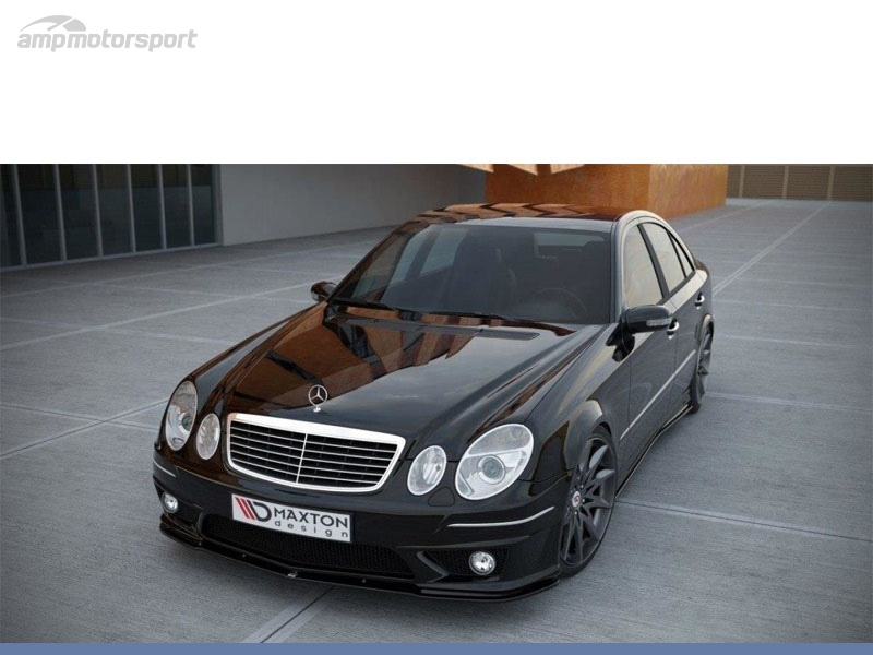 SPOILER DELANTERO MERCEDES E W211 AMG NEGRO BRILLO - AMP Motorsport