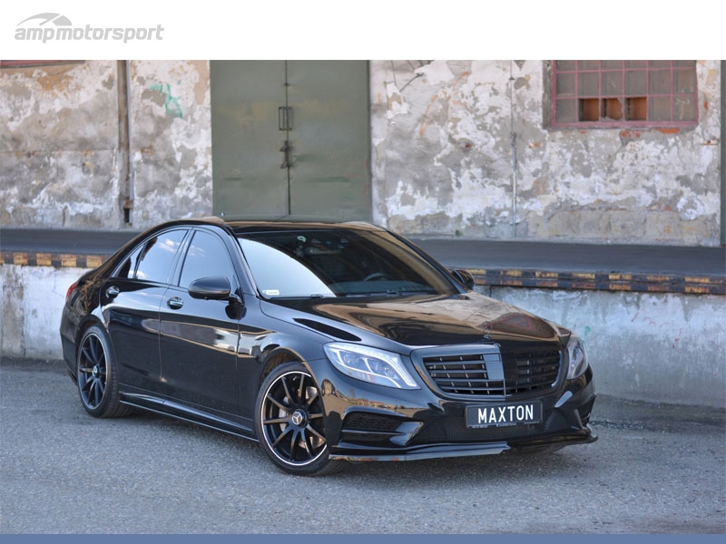 SPOILER DELANTERO MERCEDES C W203 NEGRO BRILLO - AMP Motorsport