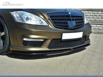 SPOILER LIP DIANTEIRO DESCONTINUADO MERCEDES S W221 AMG LOOK CARBONO