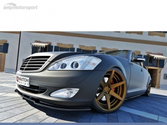 SPOILER LIP DIANTEIRO DESCONTINUADO MERCEDES S W221 PRETO FOSCO