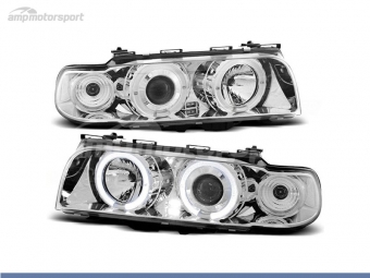 FAROS DELANTEROS OJOS DE ANGEL PARA BMW SERIE 7 E38