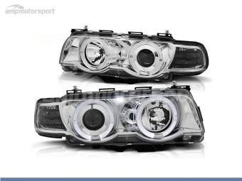 FAROIS DIANTEIROS ANGEL EYE PARA BMW SERIE 7 E38