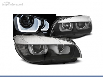 FAROIS DIANTEIROS ANGEL EYE LED U PARA BMW X1 E84